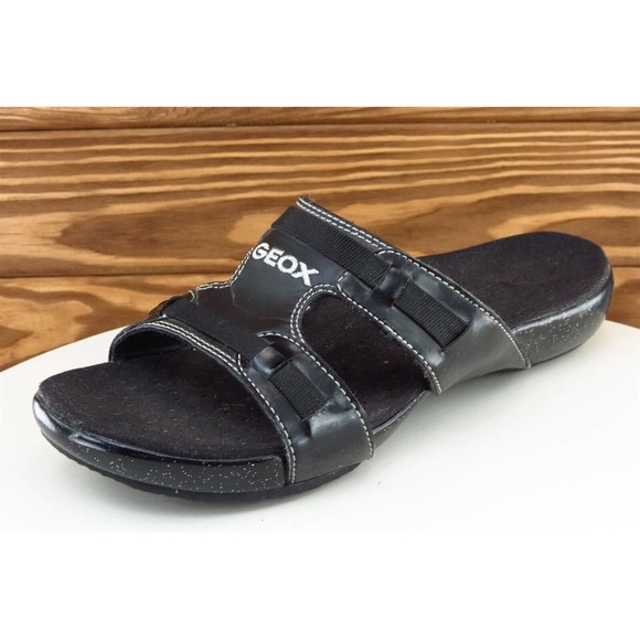 Geox Youth‎ Girls Shoes Size 5 M Black Slide Synthetic - Picture 1 of 8